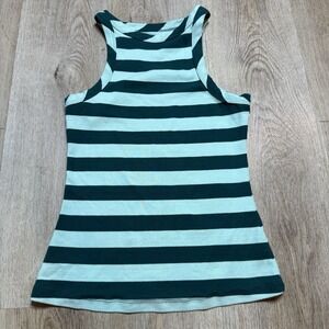 Maeve By Anthropologie Stripped Green‎ Size Small The Krista Tank Top